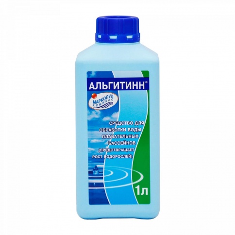 Маркопул Кемиклс, АЛЬГИТИНН, 1л бутылка, жидкость для борьбы с водорослями фото 1