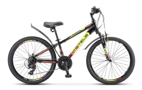 Велосипед STELS 24” Navigator-400 MD (12" Черный/Желтый) фото 1